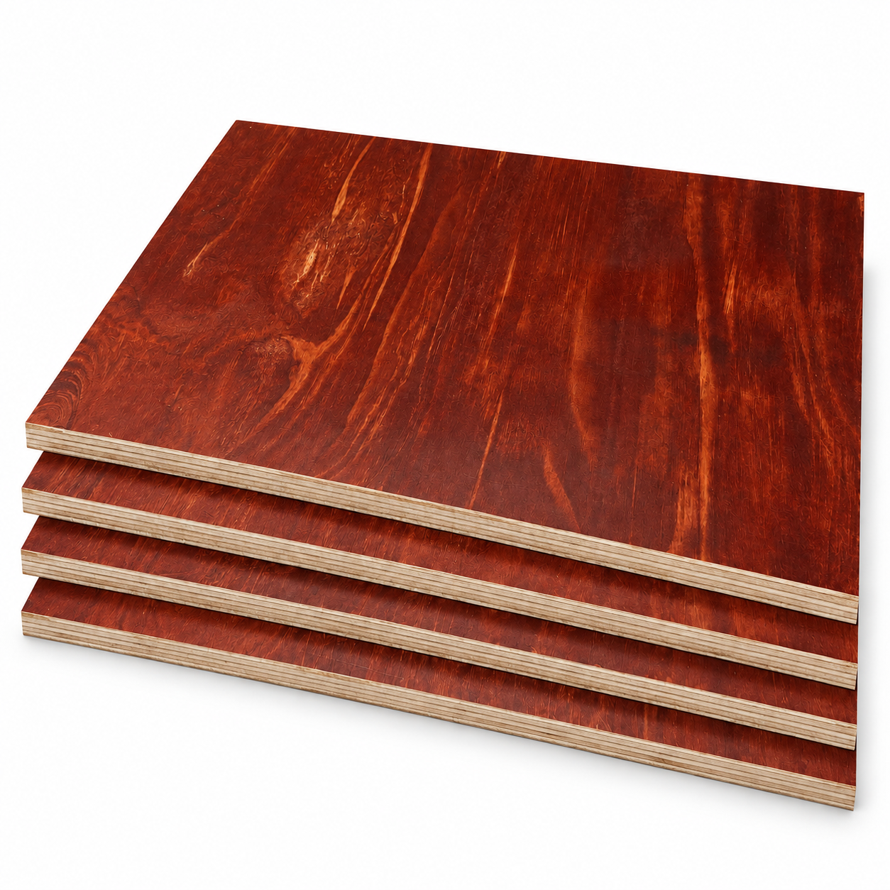 Gambar ilustrasi Plywood Merah Dua Sisi, tampilan katalog